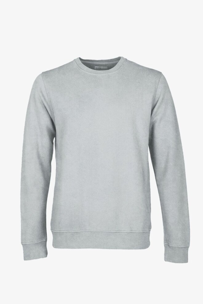 SWEATER CLASSIC ORGANIC CREW FADED GREY