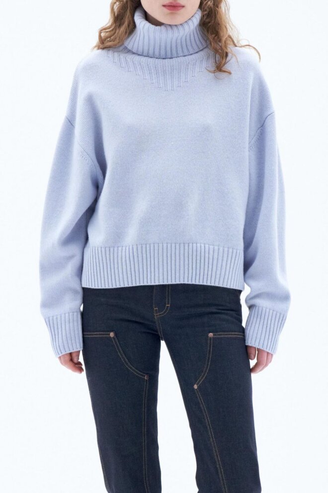 PULLOVER 30097 WOOL TURTLENECK ICE