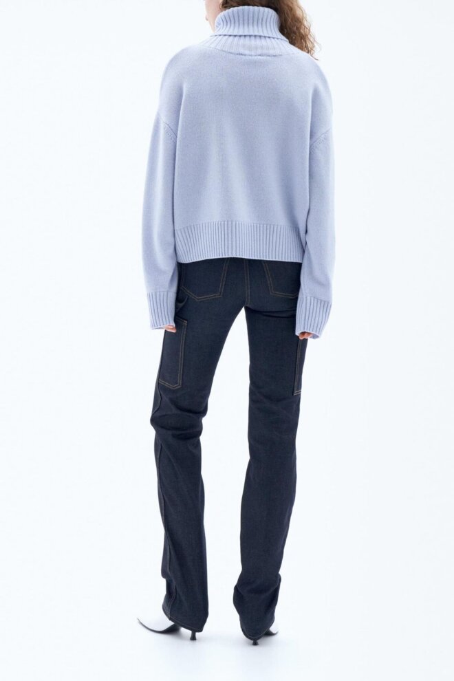 PULLOVER 30097 WOOL TURTLENECK ICE