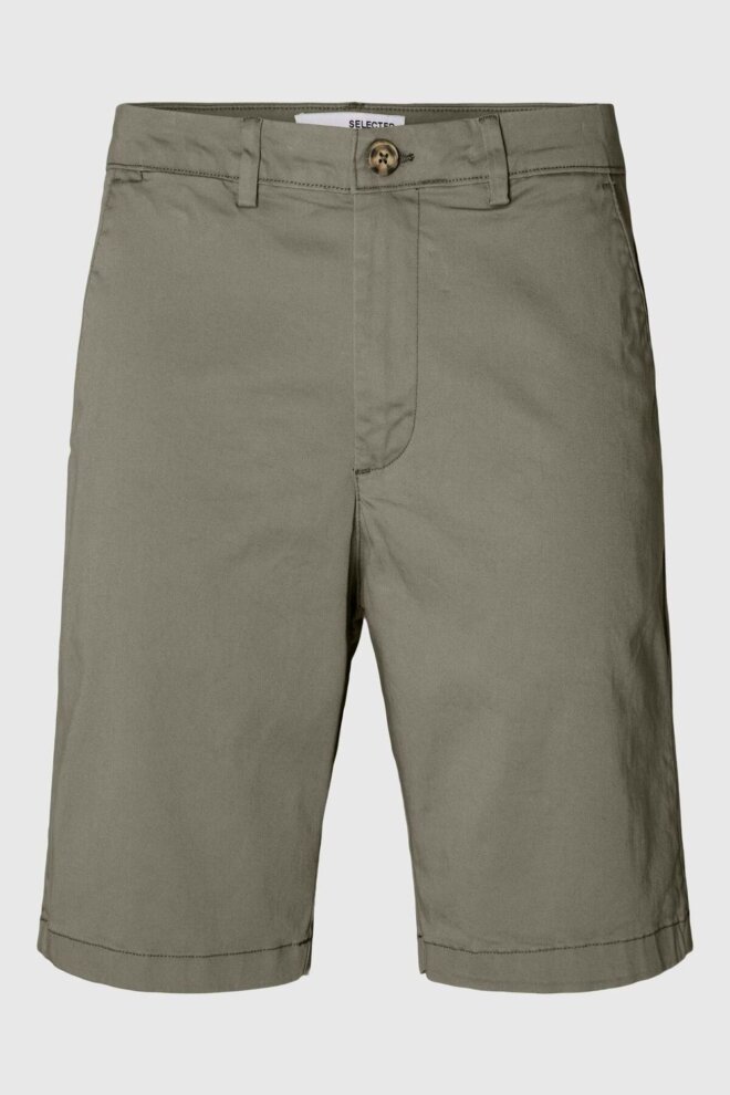 SHORT 16092329 SLHSLIM-MILES SHORT GREIGE