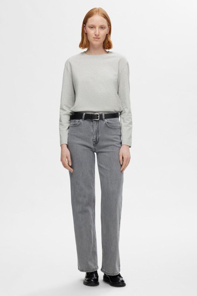 JEANS 16090237 SLFALICE LIGHT GREY