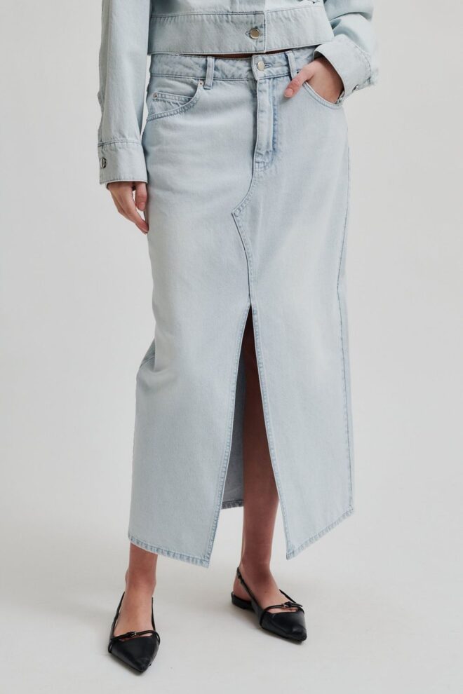 ROCK FIRA SKIRT LIGHT BLUE DENIM