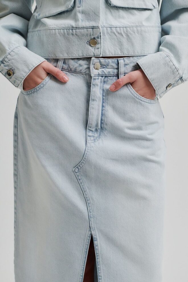 ROCK FIRA SKIRT LIGHT BLUE DENIM