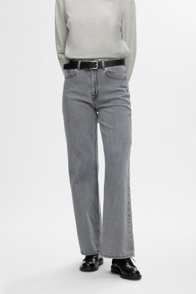 JEANS 16094543 SLFALICE LIGHT GRE