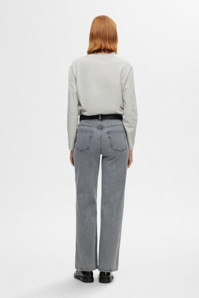 JEANS 16094543 SLFALICE LIGHT GRE