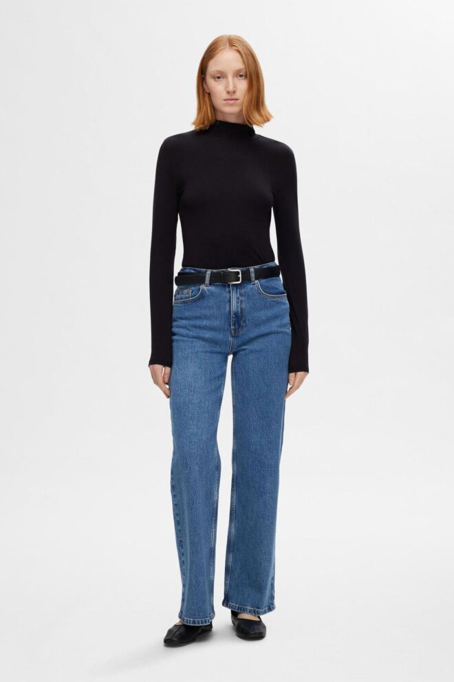 JEANS 16094542 SLFALICE HW MEDIUM BLUE