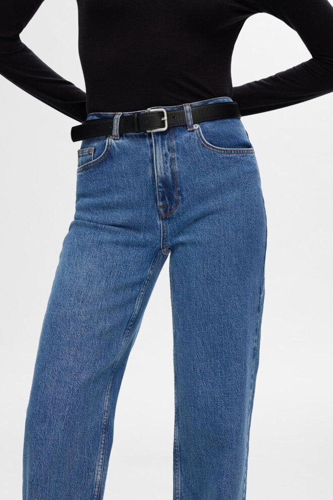 JEANS 16094542 SLFALICE HW MEDIUM BLUE