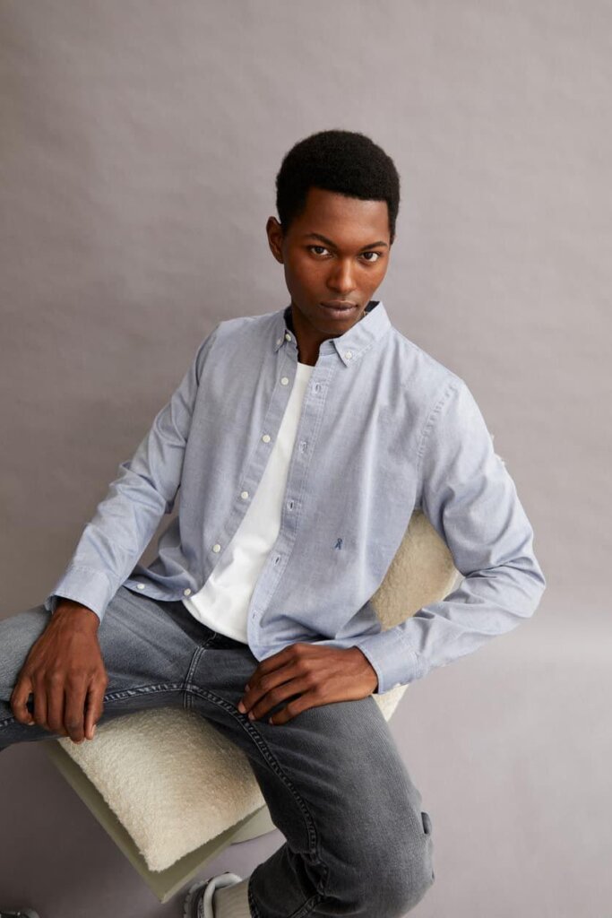 HEMD 30004575 QUAASA 2869 FADED CHINO