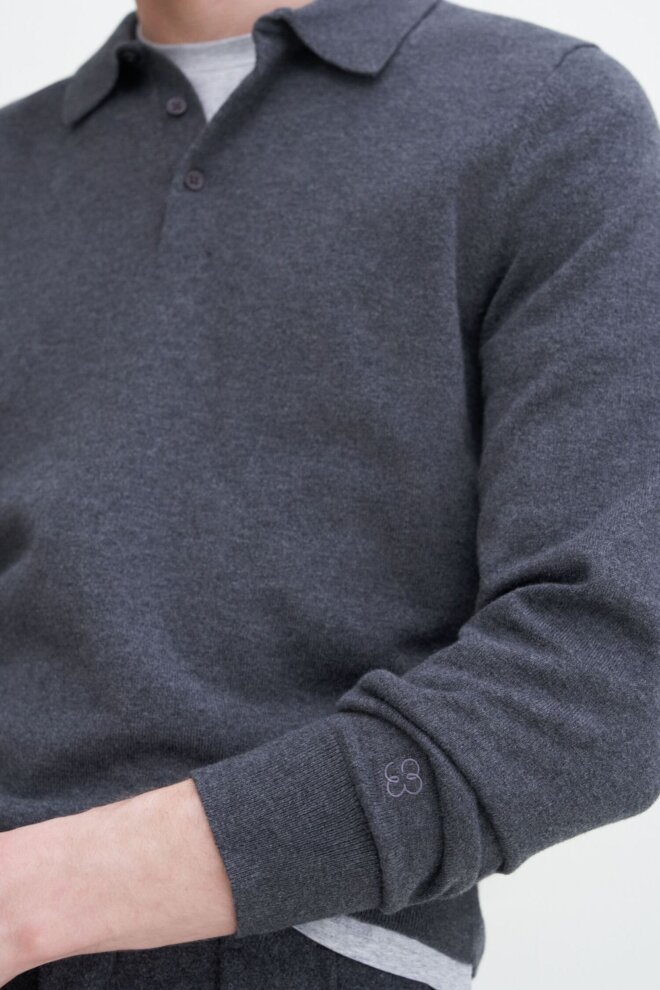 PULLOVER 28925 KNITTED POLO SHIRT 1444