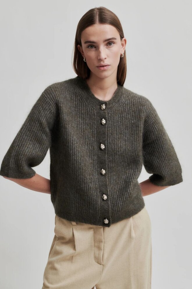 WESTE ANDRIA KNIT CARDIGAN CHOCOLATE CHIP