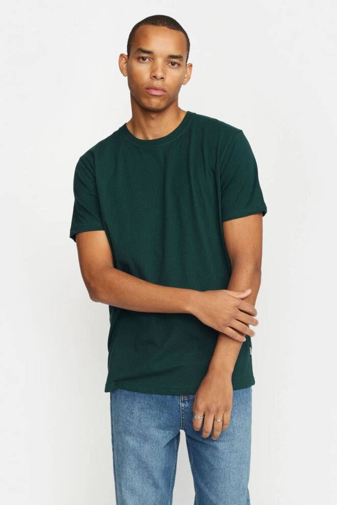 SHIRT 1051 DARKGREEN-MELANGE