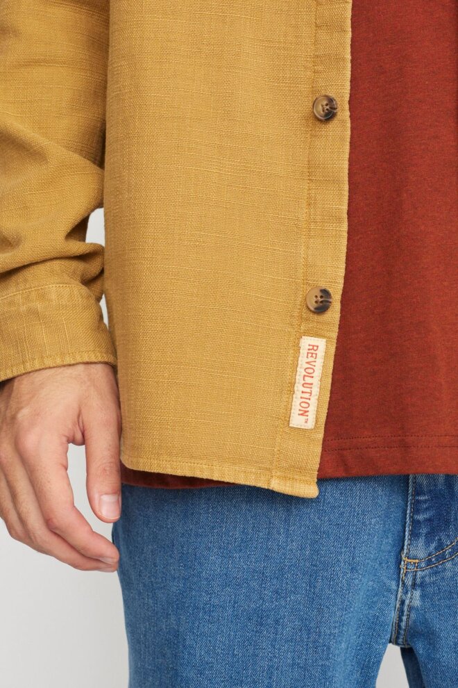 HEMD 3997 CASUAL SHIRT DARKYELLOW