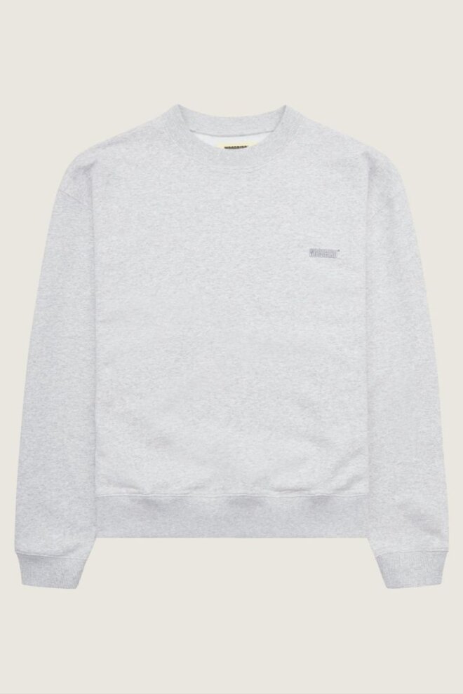 SWEATER WB CUBE SPOT CREW SNOW MELANGE