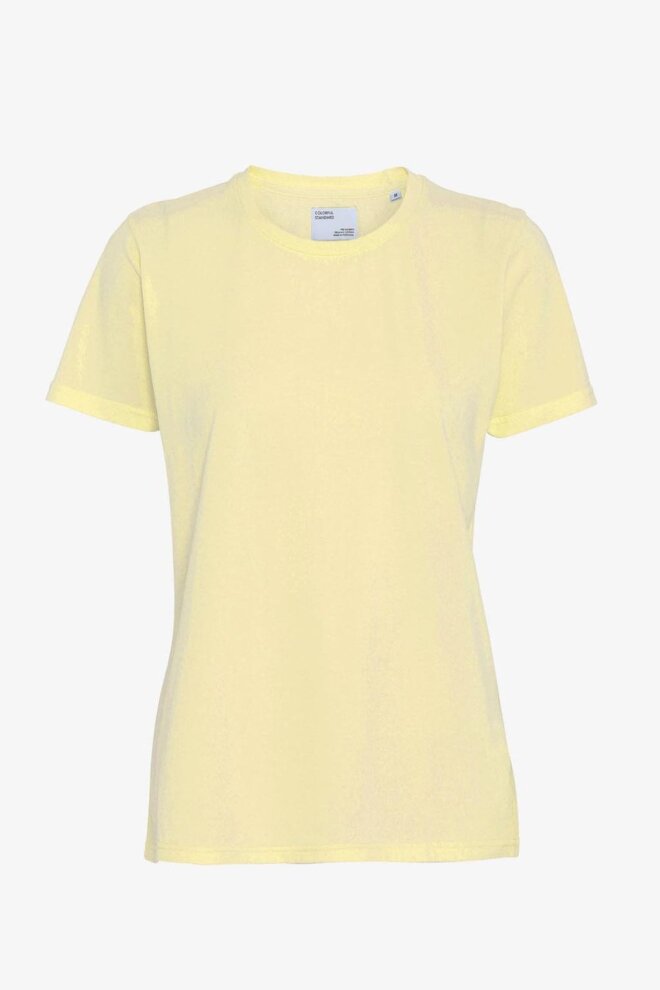SHIRT WOMEN LIGHT ORGANIC TEE SOFT YELLOW