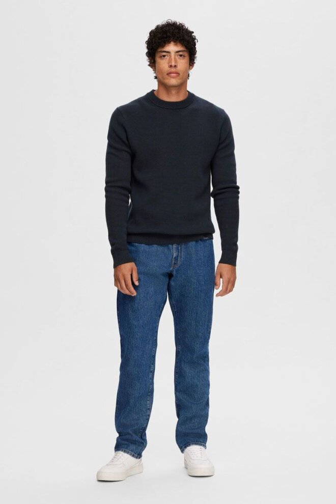 PULLOVER 16094552 SLHHENNY LS KNIT SKY CAPTA