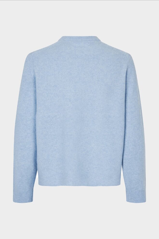 PULLOVER ISAK KNIT SWEATER 15012 SUBDUED BLU