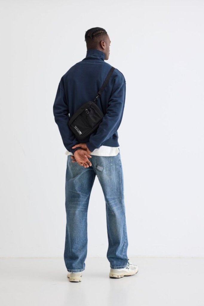 SWEATSHIRT WBLEE HALF ZIP NAVY