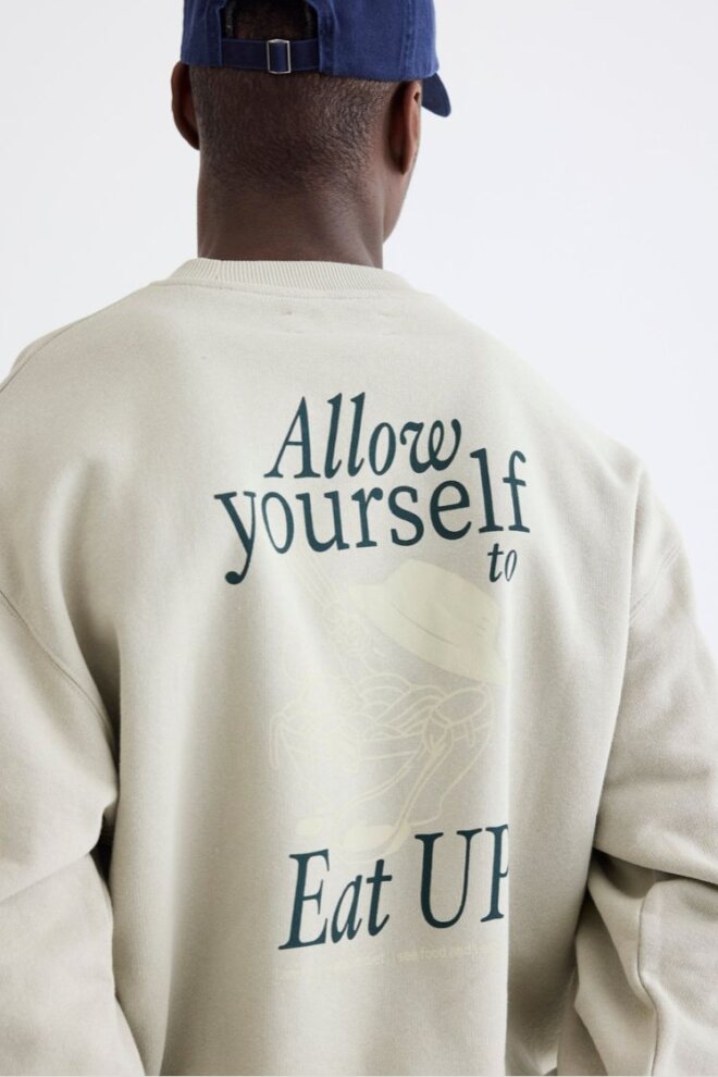 SWEATSHIRT WBCOPE EAT CREW STONE