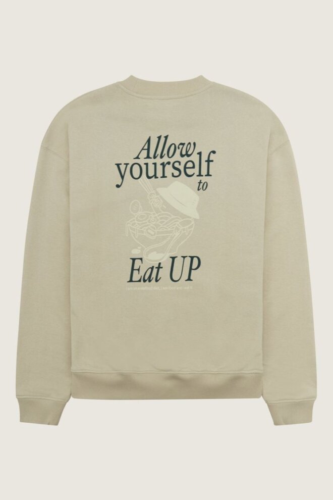 SWEATSHIRT WBCOPE EAT CREW STONE