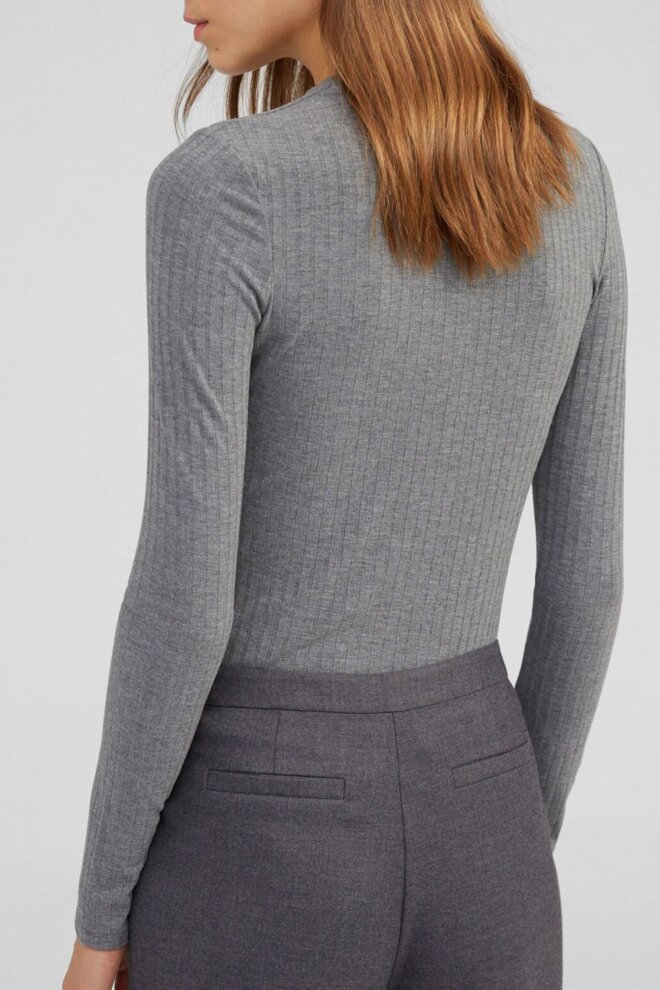 SHIRT GINGER LONGSLEEVE GREY MELANGE