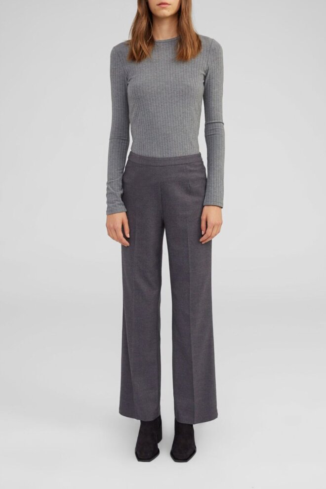 SHIRT GINGER LONGSLEEVE GREY MELANGE