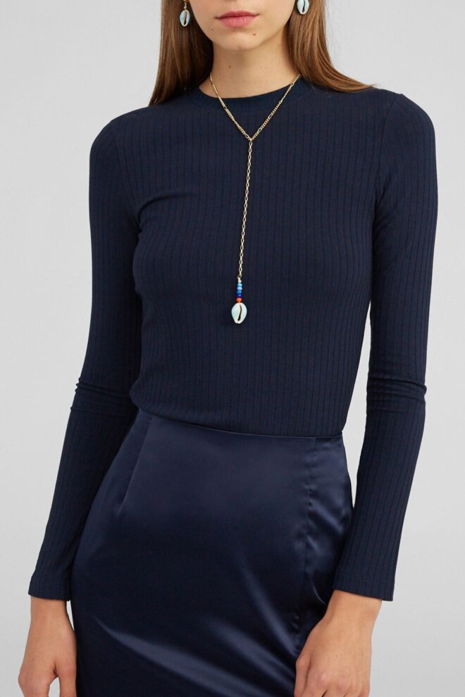 SHIRT GINGER LONGSLEEVE NAVY