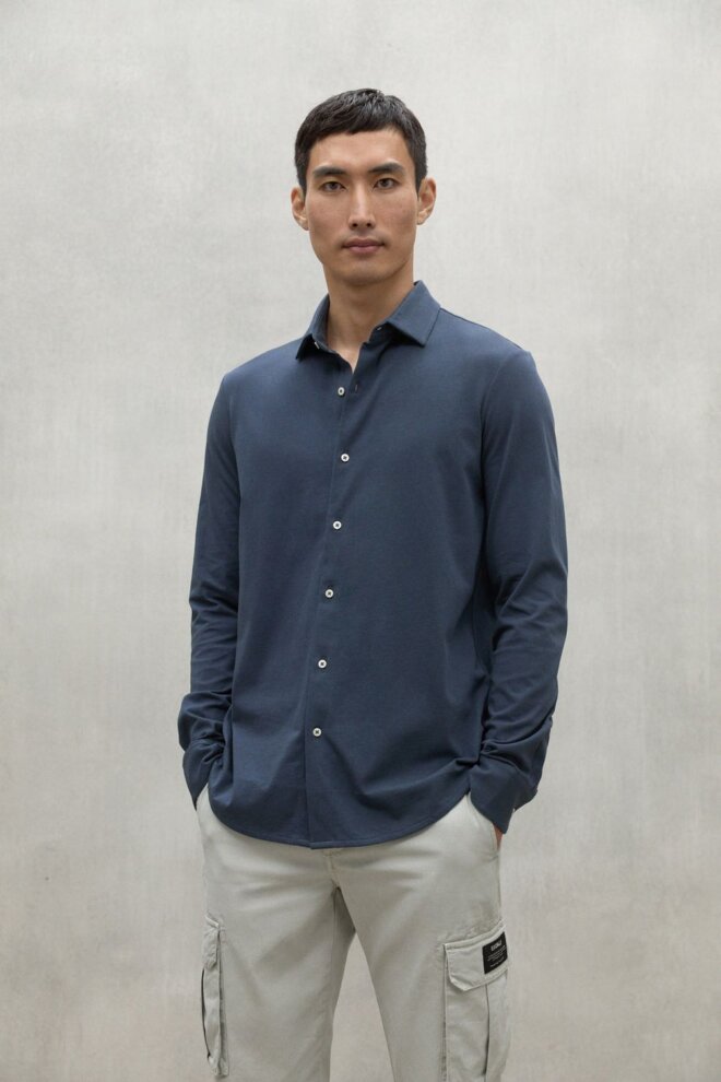 HEMD GAELALF SHIRT STEEL BLUE