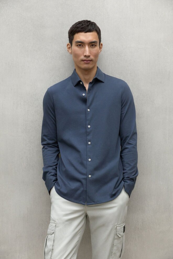 HEMD GAELALF SHIRT STEEL BLUE