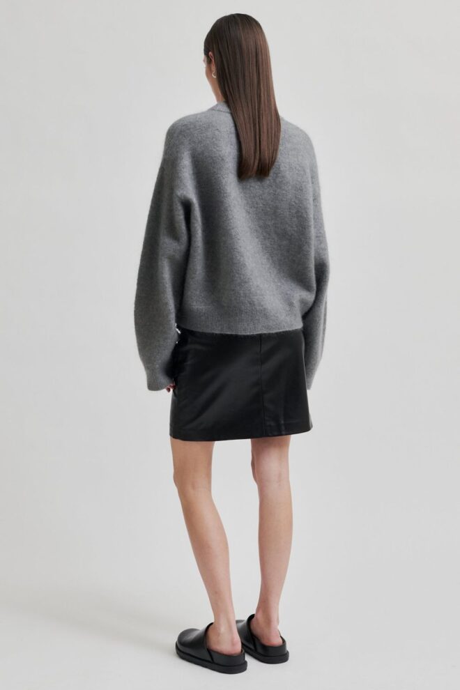 PULLOVER BROOK KNIT DROP SHOULDER CHARCOAL G