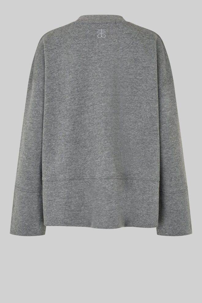 SWEATER ABADELL SWEAT O-NECK DARK GREY