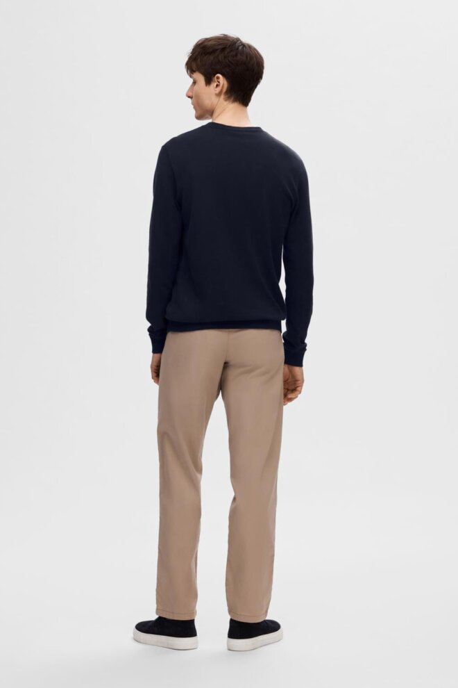 PULLOVER 16074682 SLHBERG CREW NECK NAVY BL