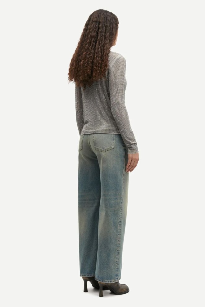 BLUSE SAMAGDA TOP 15310 LIGHT GREY