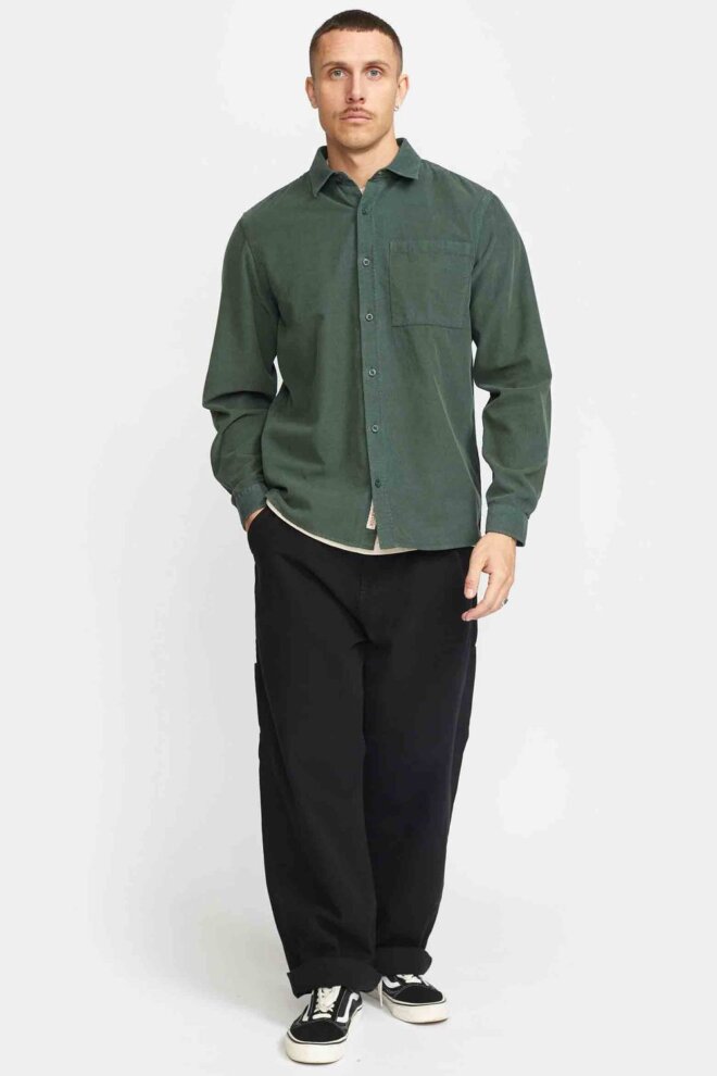 HEMD 3991 LOOSE SHIRT DARKGREEN