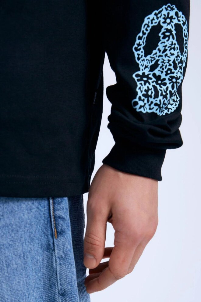 SHIRT RENO LONG SLEEVE BLACK PEACES