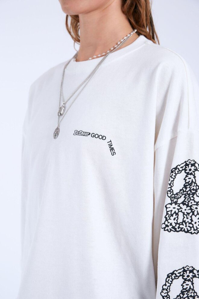SHIRT LILY LONGSLEEVE OFF WHITE PEACES