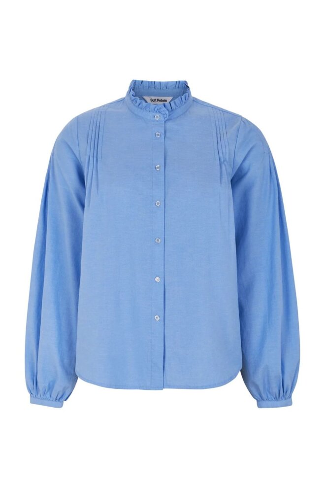 PULLOVER SRGABI O-NECK SHIRT AZURINE