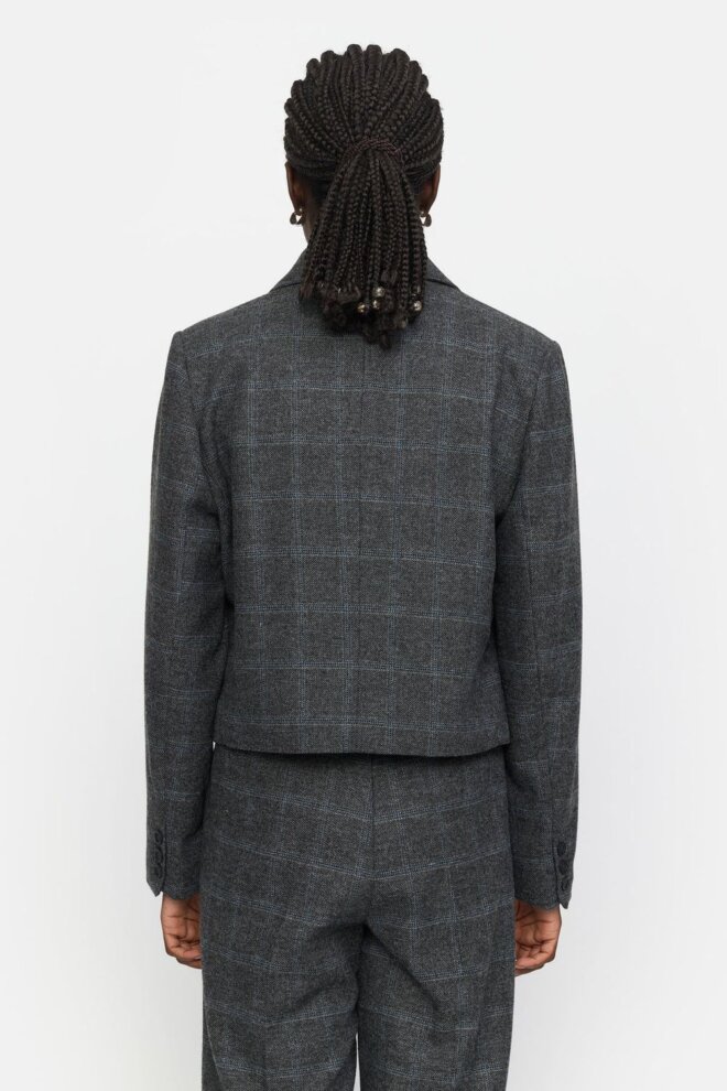 BLAZER SRANNIE BLAZER CHECKED GREY