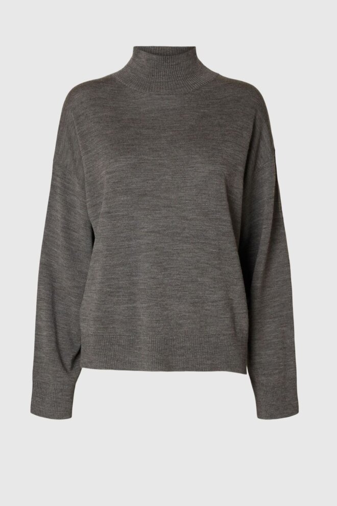 PULLOVER 16094693 SLFHELLA LS KNIT MEDIUM GR