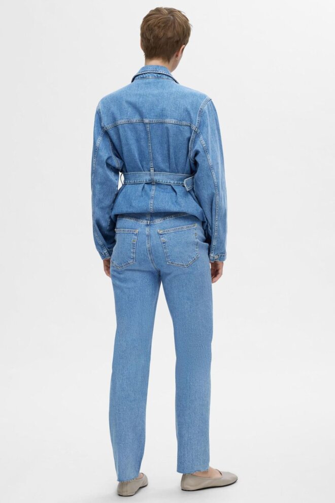 JEANS 16094794 SLFELLIN HW STRAIGHT LIGHT