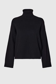 PULLOVER 16094353 SLFKAMMA LS BLACK