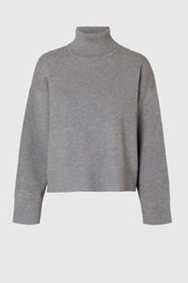 PULLOVER 16094353 SLFKAMMA LS MEDIUM GREY