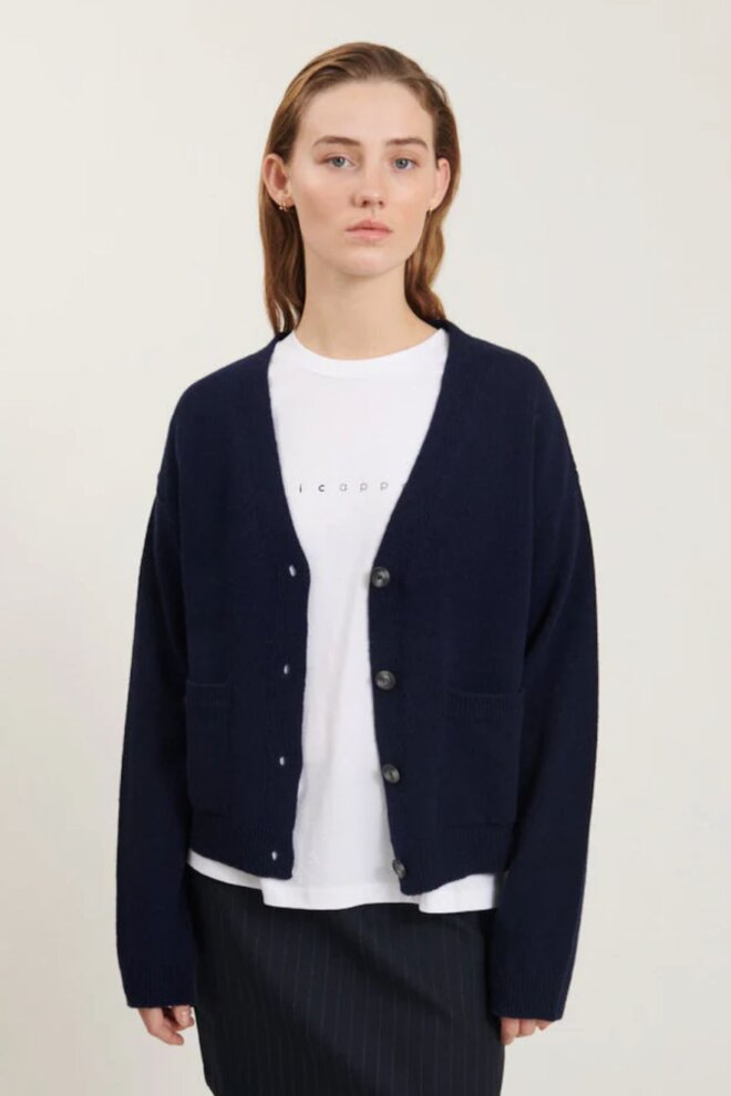 WESTE LISE POCKET CARDIGAN SKY CAPTAIN