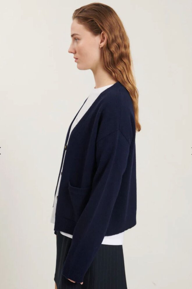 WESTE LISE POCKET CARDIGAN SKY CAPTAIN