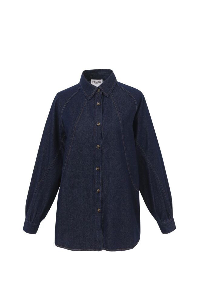 BLUSE CALEEN BLEU MARINE