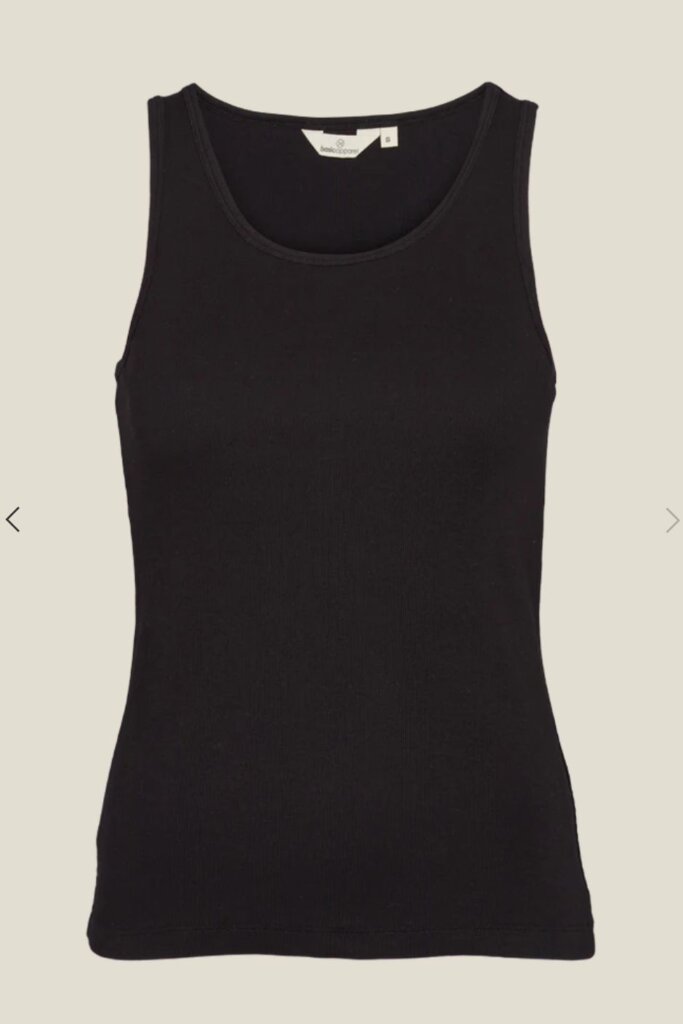 SHIRT LUDMILLA TANK GOTS BLACK