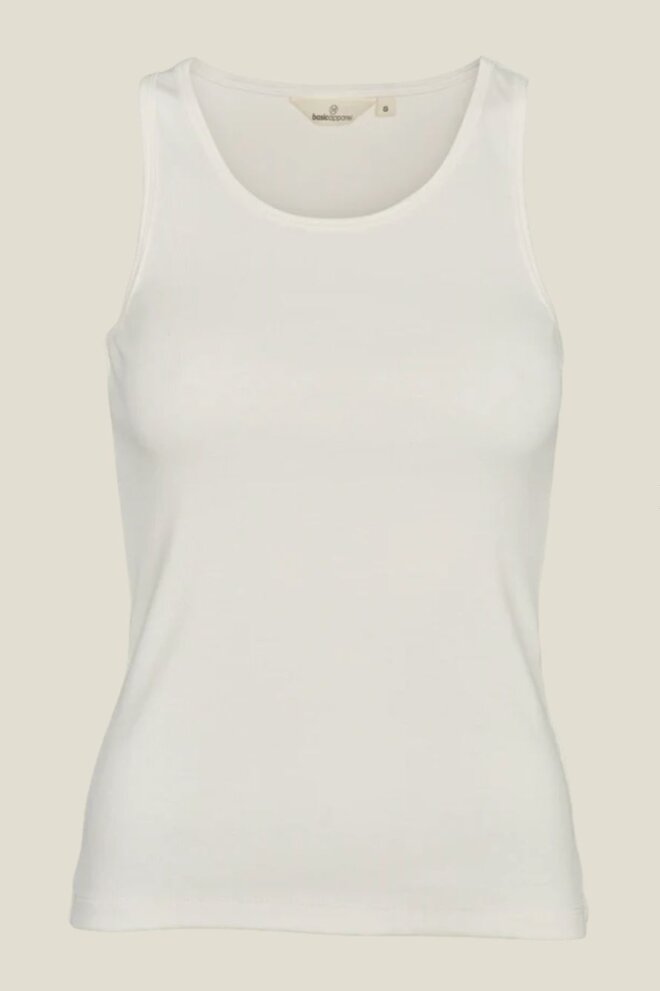 SHIRT LUDMILLA TANK GOTS WHISPER WHITE