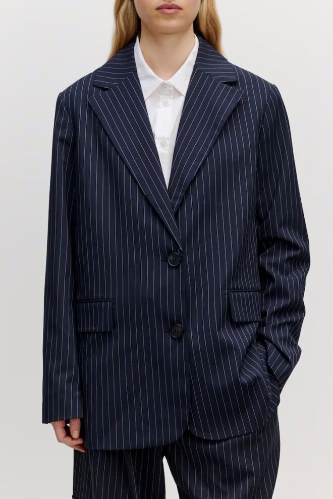 BLAZER KAINOA NAVY PINSTRIPE