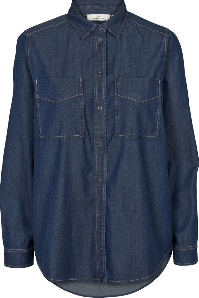 BLUSE BINE SHIRT MID BLUE