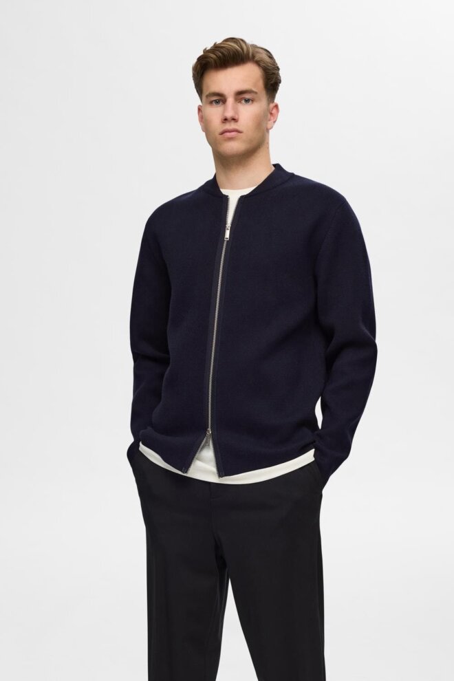 WESTE 16094555 SLHMIKE LS KNIT NAVY BLAZE