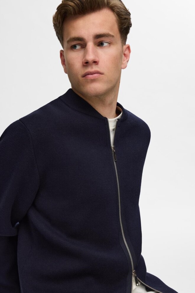 WESTE 16094555 SLHMIKE LS KNIT NAVY BLAZE